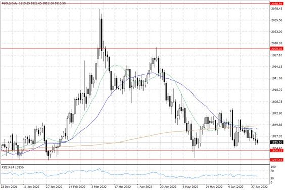 Notowania złota – dane dzienne