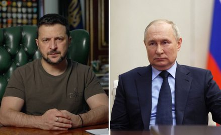 Wołodymyr Zełenski i Władimir Putin