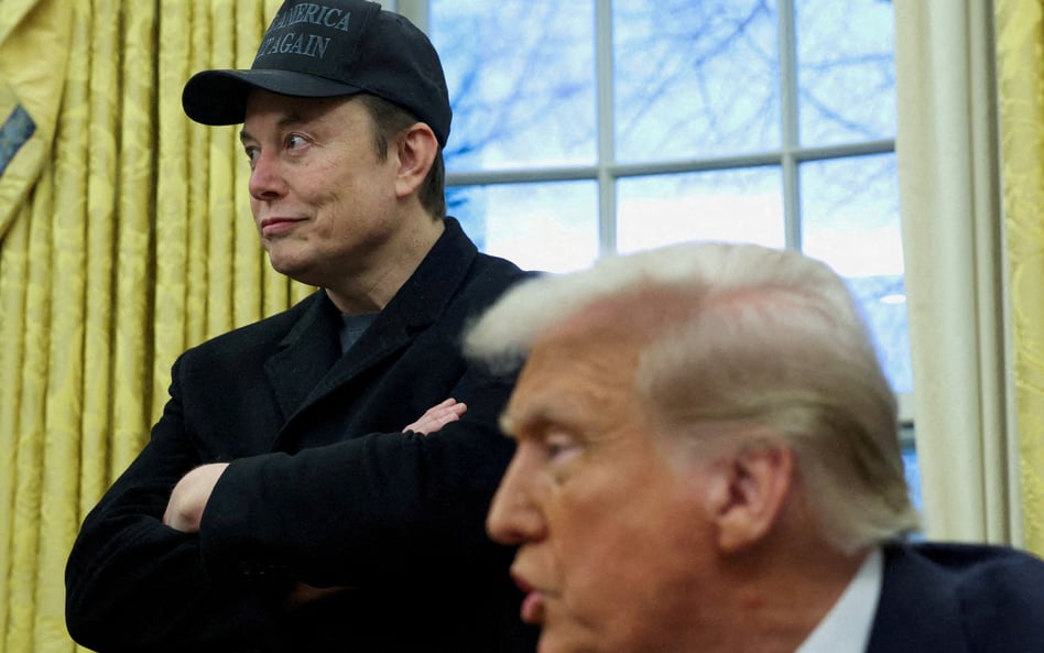 Elon Musk i Donald Trump w Gabinecie Owalnym