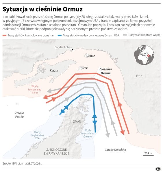 Sytuacja w cieśninie Ormuz