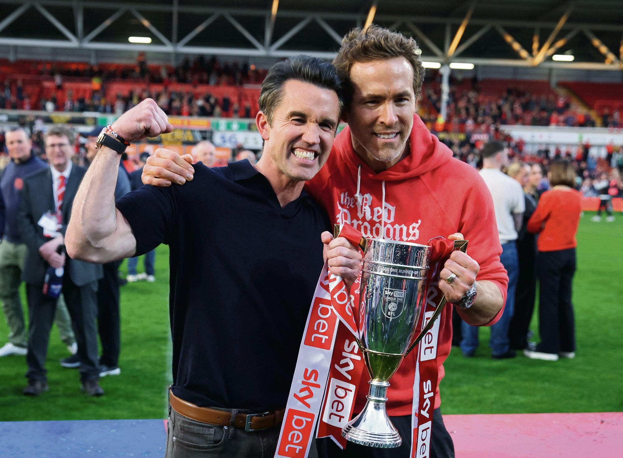 Wrexham AFC. Deadpool też ma czerwony strój