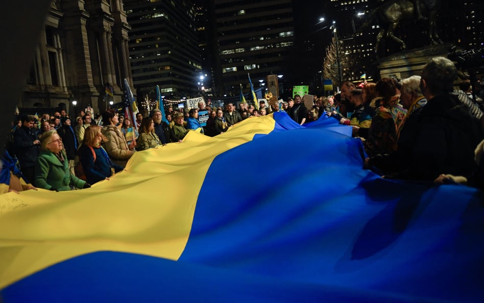 Proukraińska demonstracja w Filadelfii