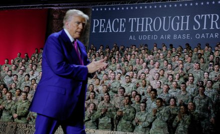 Zaatakowaną przez Iran bazę USA Al Udeid w Katarze 15 maja odwiedził prezydent Donald Trump
