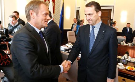Donald Tusk i Radosław Sikorski