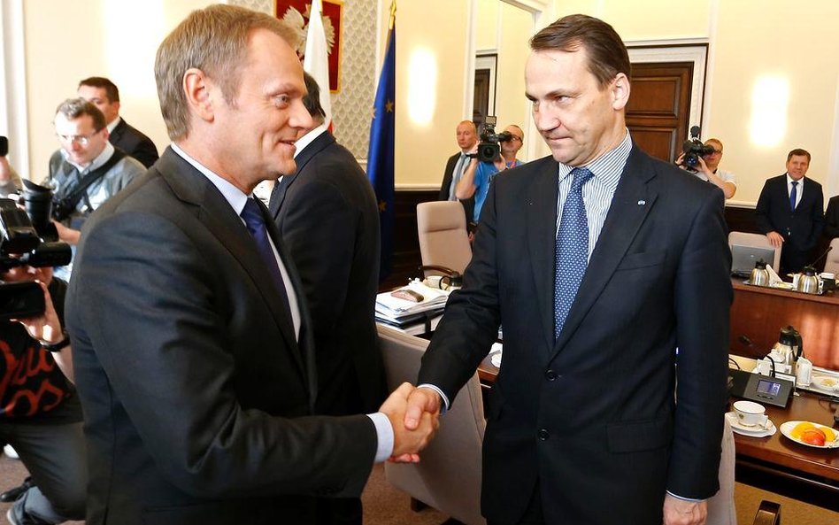 Donald Tusk i Radosław Sikorski