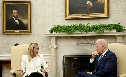 W czwartek Joe Biden przyjął w Białym Domu Giorgię Meloni. To wyraz uznania USA dla wsparcia przez W