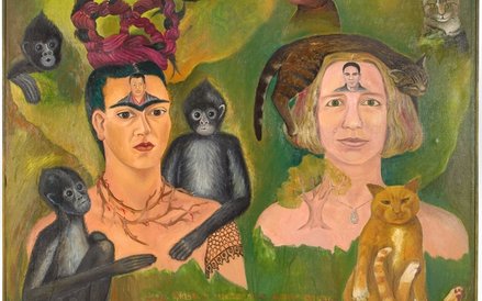 Jolanta Nitka, „Dwie malarki – autoportret z Fridą Kahlo”, 1996