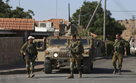 Izraelscy żołnierze na pograniczu z Libanem