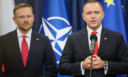 Prezydent RP Karol Nawrocki oraz szef Kancelarii Prezydenta Zbigniew Bogucki