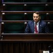 Minister spraw zagranicznych Radosław Sikorski podczas debaty po swoim wystąpieniu w Sejmie.