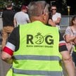 Pikieta pod egidą Ruchu Obrony Granic przy polsko-niemieckim moście granicznym nad Nysą Łużycką w ok