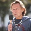 Sędzia Maciej Ferek podczas manifestacji w obronie sędziego Waldemara Żurka