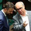 Włodzimierz Czarzasty w Sejmie z Władysławem Kosiniakiem- -Kamyszem, który ma być wicepremierem w no