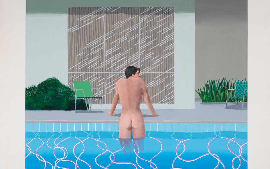 Peter Getting Out of Nick's Pool,1966 National Museums Liverpool, Walker Art Gallery. Presented by S