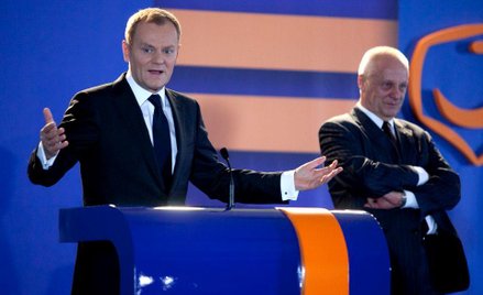 Donald Tusk i Stefan Niesiołowski