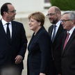 François Hollande, Angela Merkel, Martin Schulz i Jean-Claude Juncker należą do czołowych orędownikó