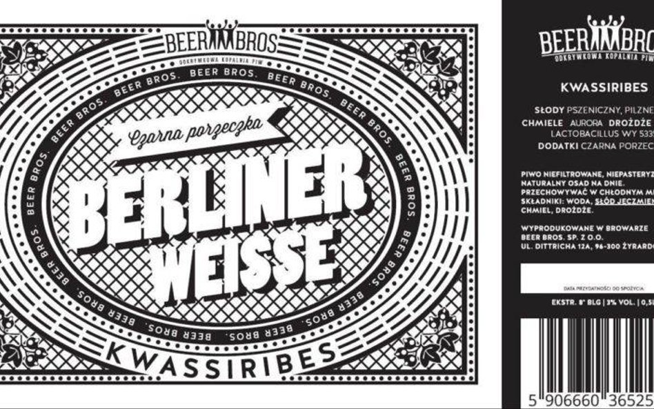Kwassibier - Berliner Weisse z czarną porzeczką