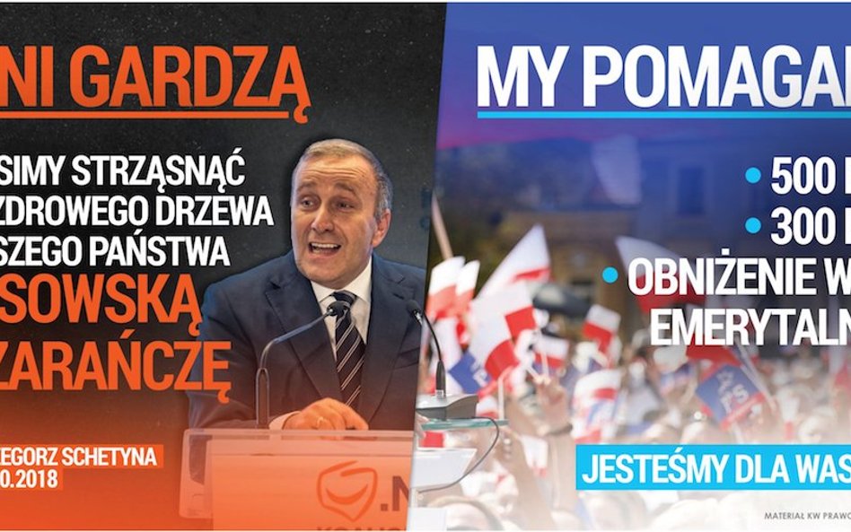 Nowe billboardy PiS ze słowami Grzegorza Schetyny