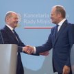 Premier Donad Tusk oraz kanclerz Niemiec Olaf Scholz