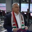 Premier Węgier Viktor Orbán miał na sobie szalik przedstawiający mapę Królestwa Węgier