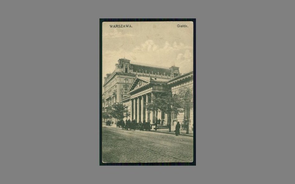 Królweska 14. Pierwsza własna siedziba giełdy, zniszczona podczas wojny.