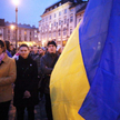 Demonstracja poparcia dla Ukrainy w Krakowie