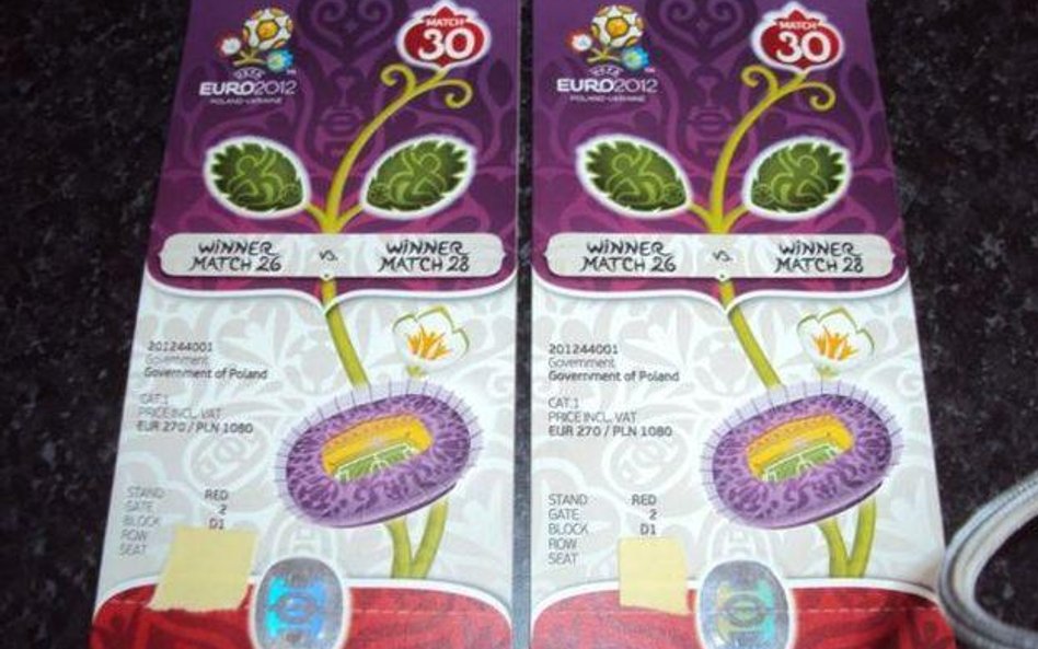 Rządowe bilety na aukcji ebayu