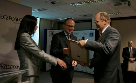 Paweł Lisicki, redaktor naczelny "Rzeczpospolitej" i Ewa Usowicz, kierownik Działu Prawa i Podatków 