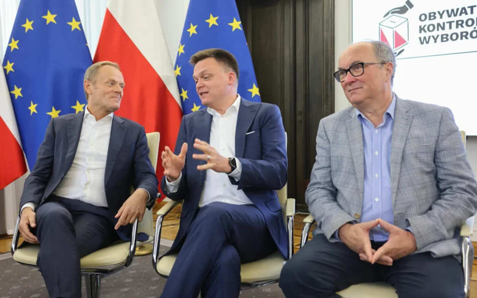 Donald Tusk, Szymon Hołownia i Włodzimierz Czarzasty. Czy opozycja demokratyczna utworzy jednak wspó