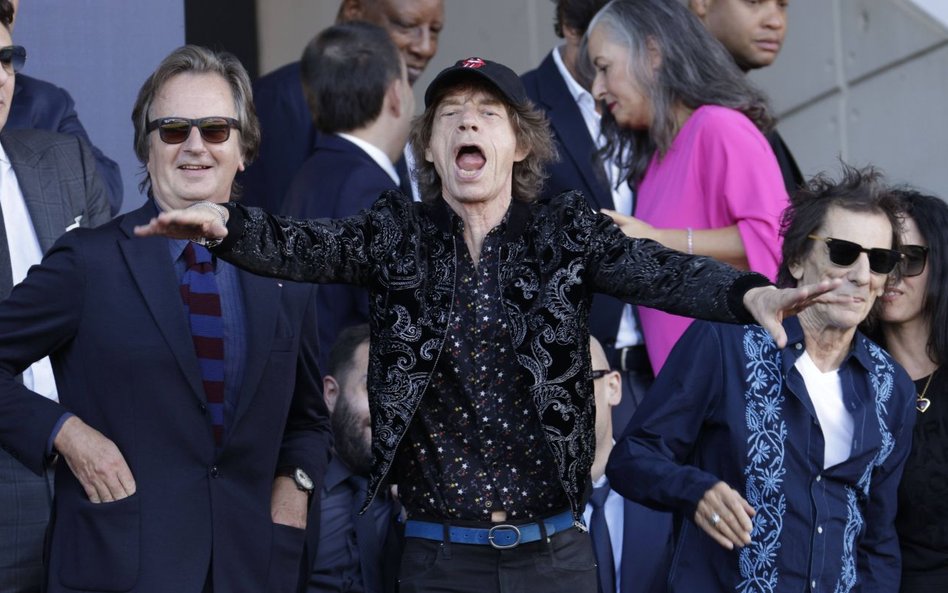 Mick Jagger i Ronnie Wood (z prawej)