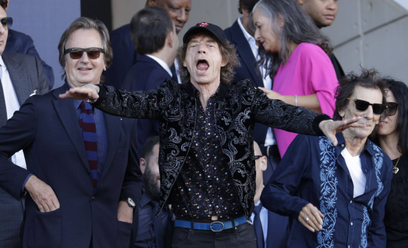Mick Jagger i Ronnie Wood (z prawej)
