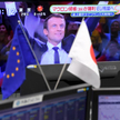 Akcje w górę, euro w dół po wygranej Macrona