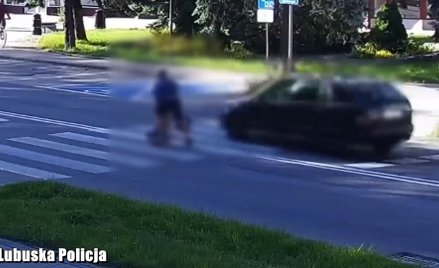 Niewiele brakowało, a małe dziecko zostałoby potrącone na pasach w Krośnie Odrzańskim. Kierująca sam