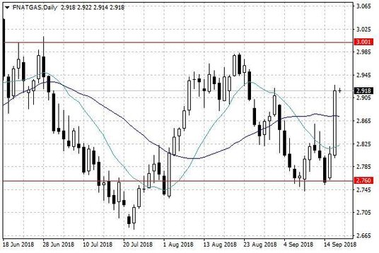 Notowania gazu ziemnego w USA – dane dzienne