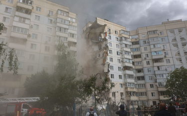 Według rosyjskich władz, w budynek w Biełgorodzie uderzył ukraiński pocisk
