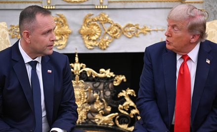 Prezydent RP Karol Nawrocki i prezydent USA Donald Trump na spotkaniu w Białym Domu