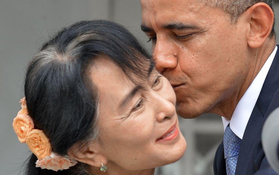 Aung San Suu Kyi i Barack Obama