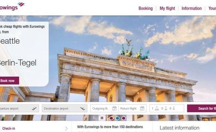 W zeszłym roku obroty platformy Eurowings.com wyniosły prawie miliard euro