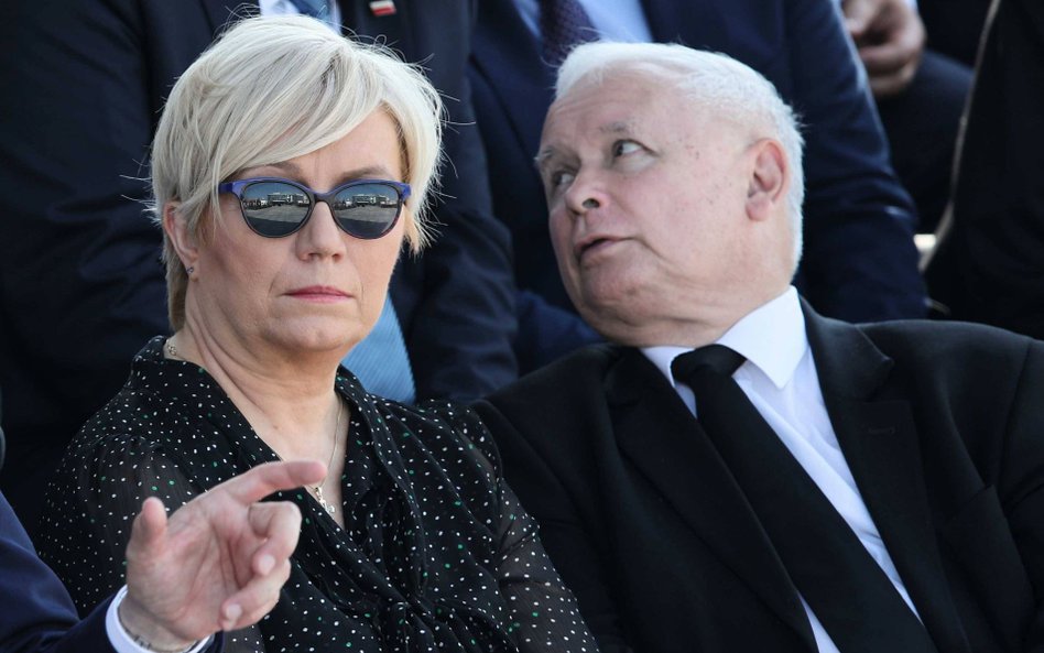 Julia Przyłębska i Jarosław Kaczyński