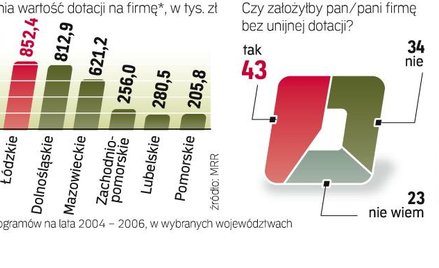 Unijne Wsparcie dla firm z lat 2004 – 2006. Średnia dotacja dla firmy to nawet 800 tys. zł. Pomoc na
