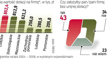 Unijne Wsparcie dla firm z lat 2004 – 2006. Średnia dotacja dla firmy to nawet 800 tys. zł. Pomoc na