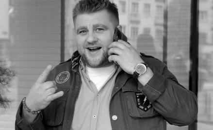 Tomasz Jakubiak po nagraniu programu w telewizji, fotografia z października 2022 r.