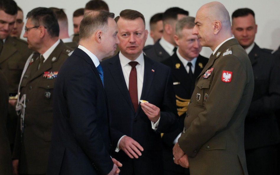 Andrzej Duda, Mariusz Błaszczak i Mateusz Morawiecki