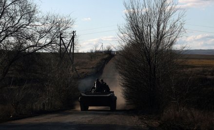 Ukraińscy żołnierze w rejonie Bachmutu