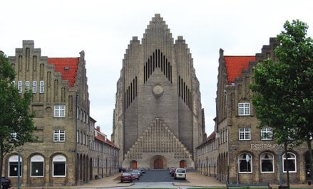 Kościół Grundtviga wybudowano w latach 1921-1940 na wzgórzu Bispebjerg w Kopenhadze.