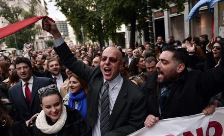 Grecy przywykli przez ostatnie lata do strajków i demonstracji. Na zdjęciu protest prawników w Atena