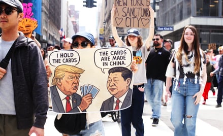 Nowy Jork, demonstracja przeciwko polityce Donalda Trumpa