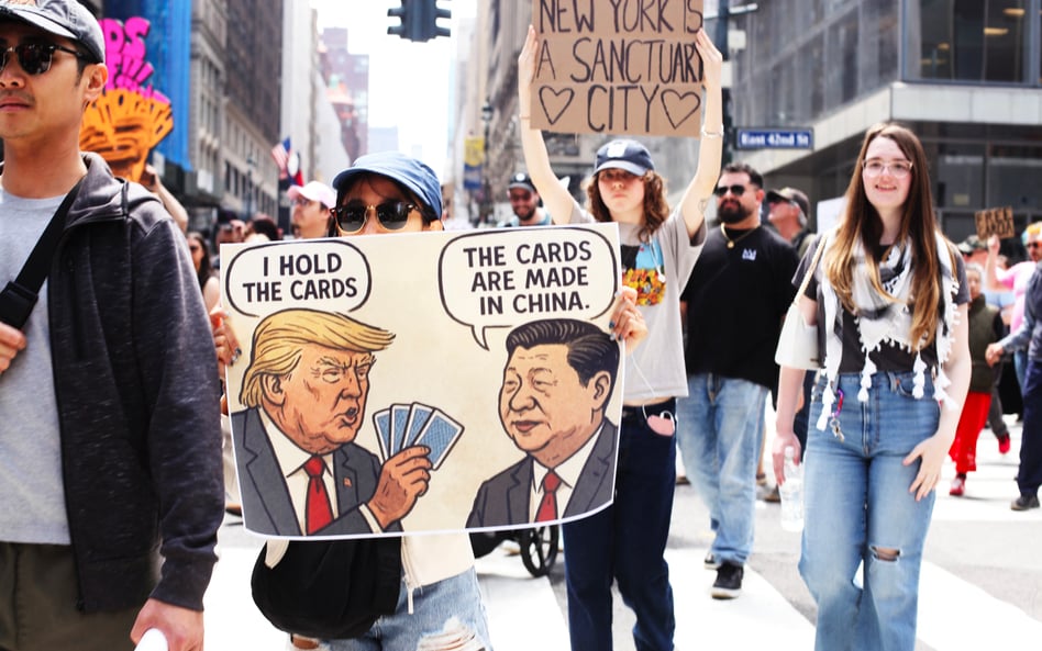 Nowy Jork, demonstracja przeciwko polityce Donalda Trumpa