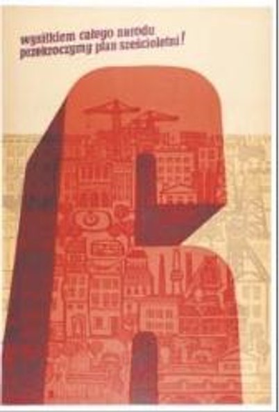 Nowoczesny w formie plakat Wiktora Górki pochodzi z 1955 r