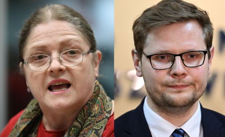 Krystyna Pawłowicz i Michał Woś